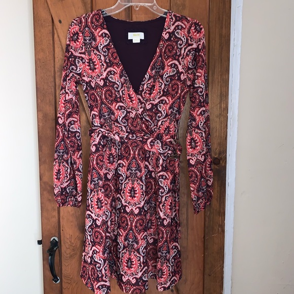 Anthro Belted Paisley Fit & Flare Knit Dress - Picture 11 of 16